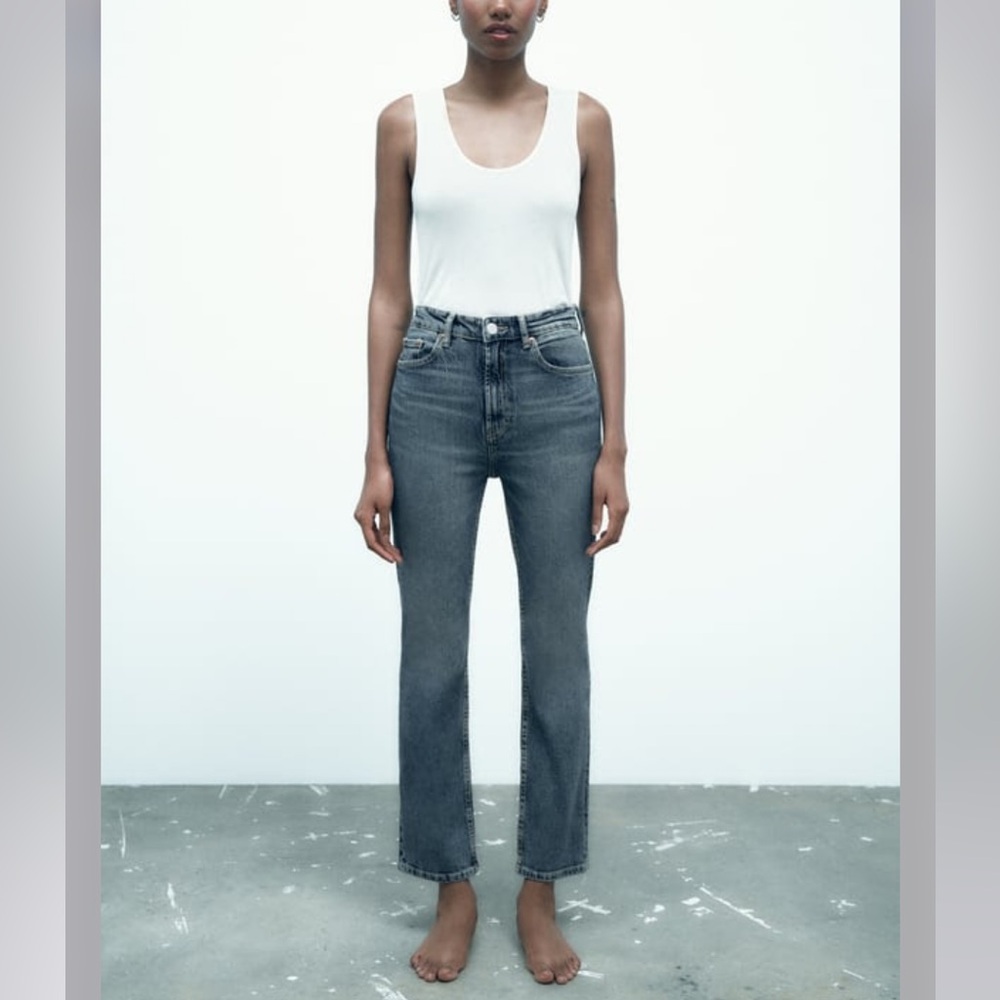 Zara Blue Stove Pipe Jean Size 0